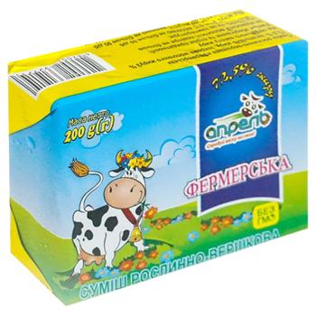 Суміш рослино-вершкова Квітень Фермерська 72,5% 200г - купити, ціни на Чудо Маркет - фото 1