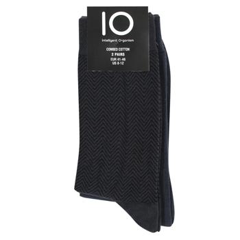 IO Stripe Set of Men's Socks s.41-46 Grafit 2 pairs