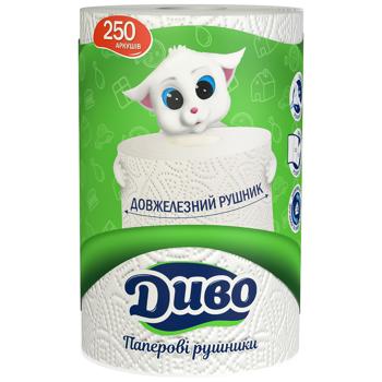 Рушники паперові Диво двошарові 1шт