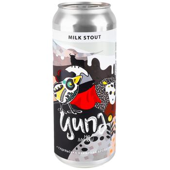 Пиво Ципа На молоці темне нефільтроване 5,9% 0,5л - купити, ціни на WINETIME - фото 1