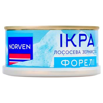 Iкра форелі Norven зерниста 110г - купити, ціни на NOVUS - фото 2