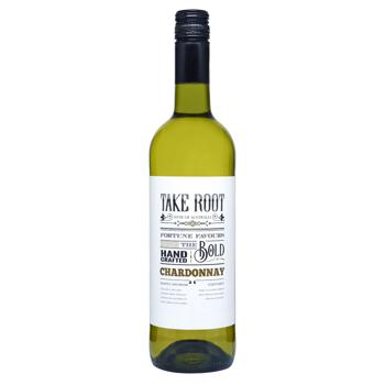 Вино Take Root Chardonnay белое сухое 12,5% 0,75л - купить, цены на NOVUS - фото 1