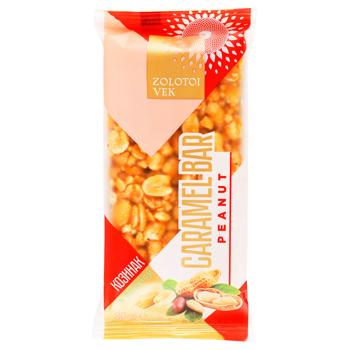 Козинак Zolotoi Vek Caramel Bar из арахиса 80г