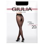 Колготы Giulia Chic Bikini nero женские 20ден 4р