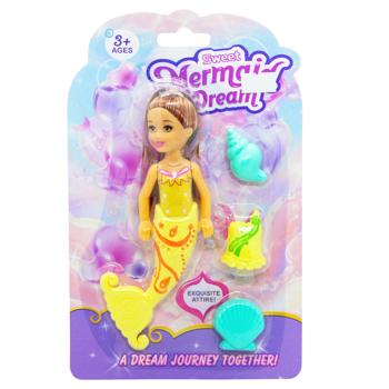 Іграшка ЮС Лялька русалка 16 см QT240424380 И236 - купить, цены на КОСМОС - фото 3