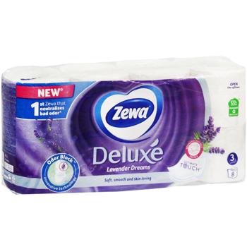 Zewa Deluxe Lavender 3-ply Toilet Paper 8pcs - buy, prices for Grono - photo 2