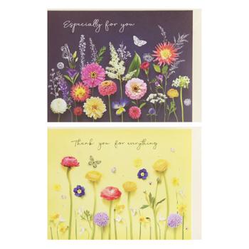 Greeting Card with Summer Flowers 19.4x14cm - buy, prices for MegaMarket - photo 6