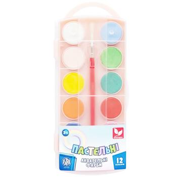 Astra Pastel Watercolor Paints 12 colors - buy, prices for - photo 2