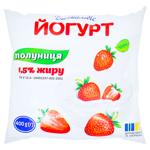 Йогурт Дживальдис Клубника 1,5% 400г