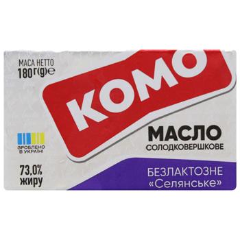 Масло Комо Селянське сладкосливочное безлактозное 73% 180г - купить, цены на MasterZoo - фото 3