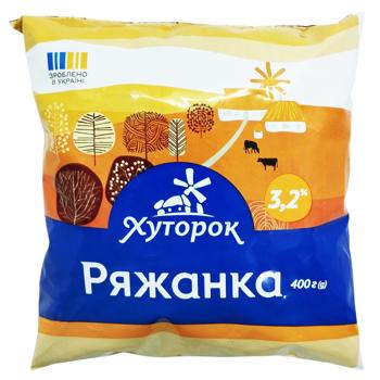 Ряжанка Хуторок 4% 450г - купити, ціни на Чудо Маркет - фото 1