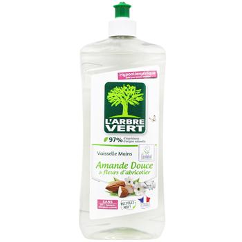 L'Arbre Vert Sweet Almond and Apricot Blossom Dishwashing Liquid 750ml