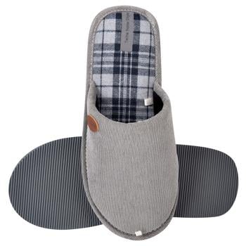 Twins Twins 10492 Сorduroy/Сell Gray Men's Slippers s.42-43 - buy, prices for Vostorg - photo 2