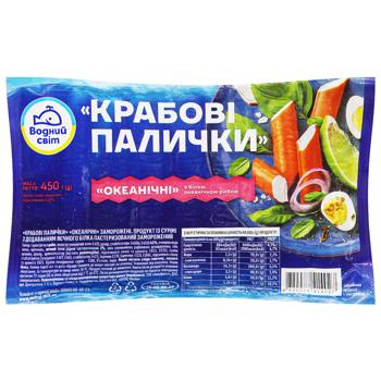 Vodnyi Svit Frozen Crab Sticks 450g - buy, prices for ULTRAMARKET - photo 2