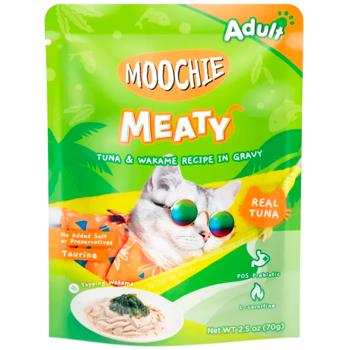Корм вологий Moochie Meaty з тунцем та вакаме для котів 70г - купити, ціни на MasterZoo - фото 1