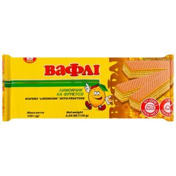 Biscuit-Chocolate Limonchik Waffles with Fructose 130g - buy, prices for Chudo Market - photo 1