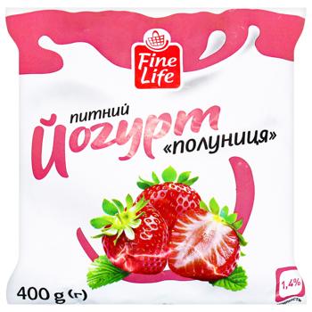 Fine Life Strawberry Yogurt 1.4% 400g