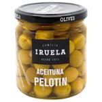 Iruela Pelotin Green Olives with Pits 370g