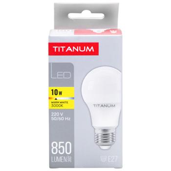 Titanum LED Lamp A60 10W E27 3000K 220V - buy, prices for COSMOS - photo 3