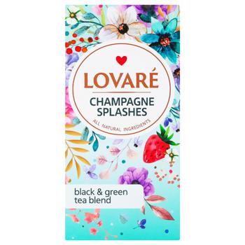 Lovare Champagne Splashes Black and Green Tea 2g*24pcs - buy, prices for Chudo Market - photo 4