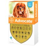 Bayer/Elanco Advocate Drops on the Withers for Dogs from 4 to 10kg Against External and Internal Parasites 3 pipettes