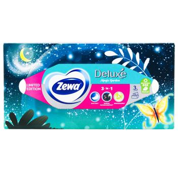 Салфетки бумажные Zewa Deluxe трехслойные 90шт дизайн в ассортименте - купить, цены на - фото 4