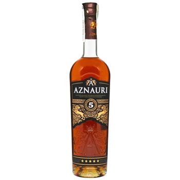 Brandy Aznauri 40% 500ml glass bottle - buy, prices for COSMOS - photo 1