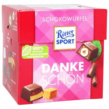 Конфеты Ritter Sport Schokowürfel Dankeschön! ассорти 176г - купить, цены на КОСМОС - фото 2