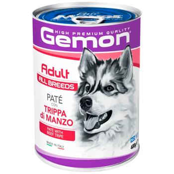 Корм влажный Gemon с говяжьим рубцом для собак всех пород 400г - купить, цены на MasterZoo - фото 1