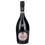 Вино игристое Giulio Ferrari Rose розовое брют 12,5% 0,75л