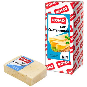 Komo Smetankovyi Hard Cheese 50% - buy, prices for Chudo Market - photo 1