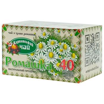 Karpatskyi Chay Chamomile Herbal Tea 1g*40pcs - buy, prices for Chudo Market - photo 1