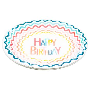 Actuel Happy Birthday Plate 23cm 10pcs - buy, prices for Auchan - photo 2