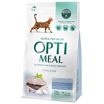 Optimeal Dry Food with Cod for Cats 700g - buy, prices for MasterZoo - photo 1