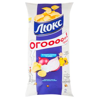 Lux Sour Cream and Onion Flavored Chips 170g - buy, prices for Supermarket "Kharkiv" - photo 1