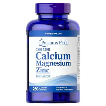 Puritan's Pride Chelated Calcium, Magnesium, Zinс 250 caplets