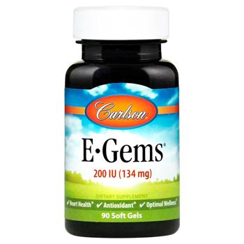 Carlson Labs E-Gems Vitamin E 200 IU 90 softgels