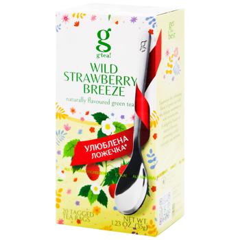 G'tea! Green Tea with Wild Strawberry Aroma 1.75g*20pcs - buy, prices for Chudo Market - photo 1