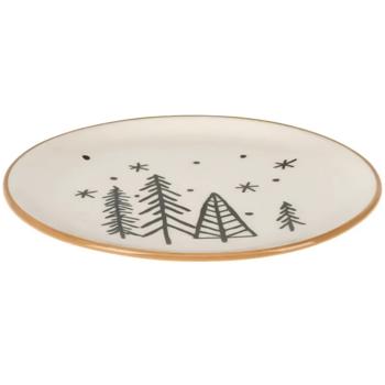 Koopman Christmas Trees Ceramic Plate 16cm - buy, prices for Auchan - photo 1