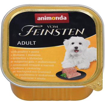 Корм влажный Animonda с птицей и пастой для собак 150г
