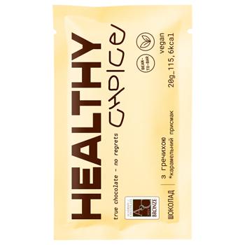 Healthy Choice Chocolate with Buckwheat 20g - buy, prices for Grono - photo 1