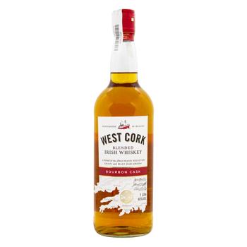 Whiskey West cork 40% 1000ml glass bottle Ireland - buy, prices for Za Raz - photo 1