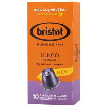 Bristot Lungo Coffee Capsules 5.5g*10pcs - buy, prices for ULTRAMARKET - photo 1