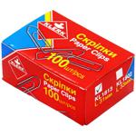 Скріпки канцелярські Klerk нікельовані 31мм 100шт