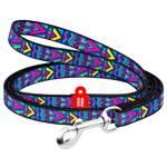 Поводок Waudog Nylon нейлоновый 122см/10мм с рисунком инди
