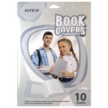 Плівка самоклеюча Kite для книг прозора 50*36см 10шт - купити, ціни на ULTRAMARKET - фото 1