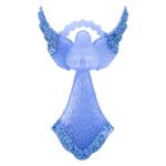 Openwork Blue Large Angel Decoration