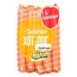 Сосиски Хот-Дог ніжний 1гат. Ваг в/уп ТМ Глобино