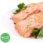 Лосось філе запечений з копченою сіллю