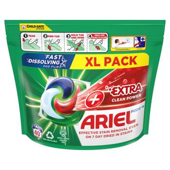 Капсули для прання Ariel Pods+ Extra Clean 40шт - купити, ціни на - фото 3